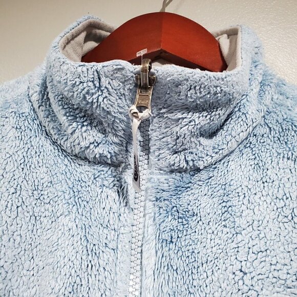 The North Face Women's Otis Fleece Blue Full-Zip Lightweight Jacket Pockets Sz M - Picture 7 of 15